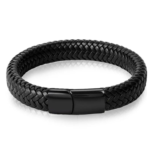 Classic 16 Strands Braided Genuine Leather Bracelet