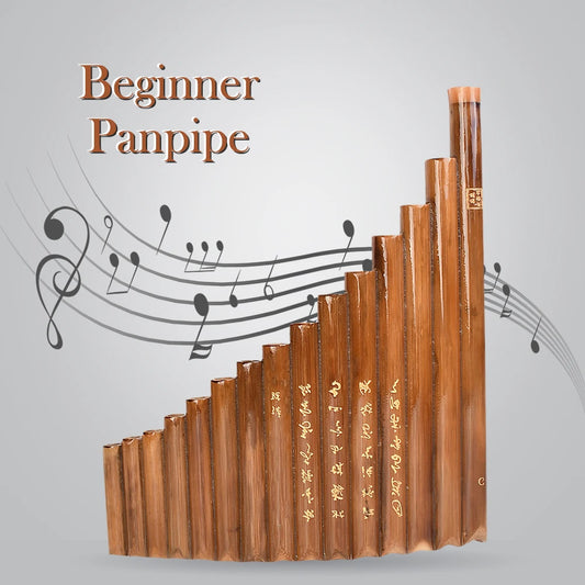 Pan Flute 15 Pipes Instrument G Key