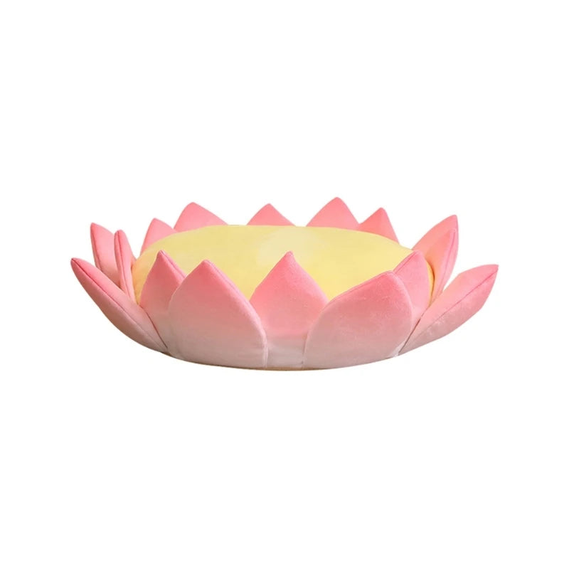 Lotus Flower Seat Pillow Cushion Soft Plush