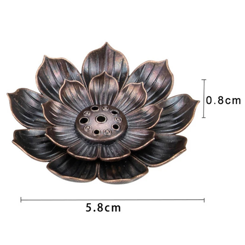 Incense Burner Stick Holder Plate Burner coil Lotus